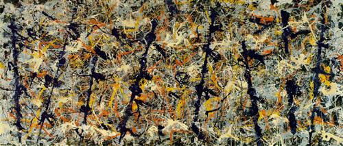  Jackson Pollock -  "Blue Poles (Number 11)"