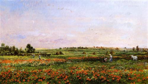  "Fields in the Month of June" - Charles-François Daubigny