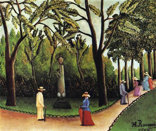 "The Monument to Chopin in the Luxembourg Gardens" - Henri Rousseau